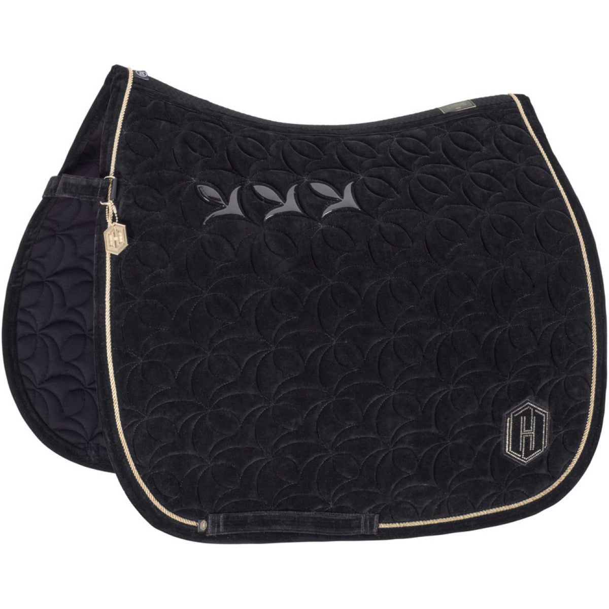 Eskadron Tapis de Selle Heritage Velour Emblem Dressage Noir