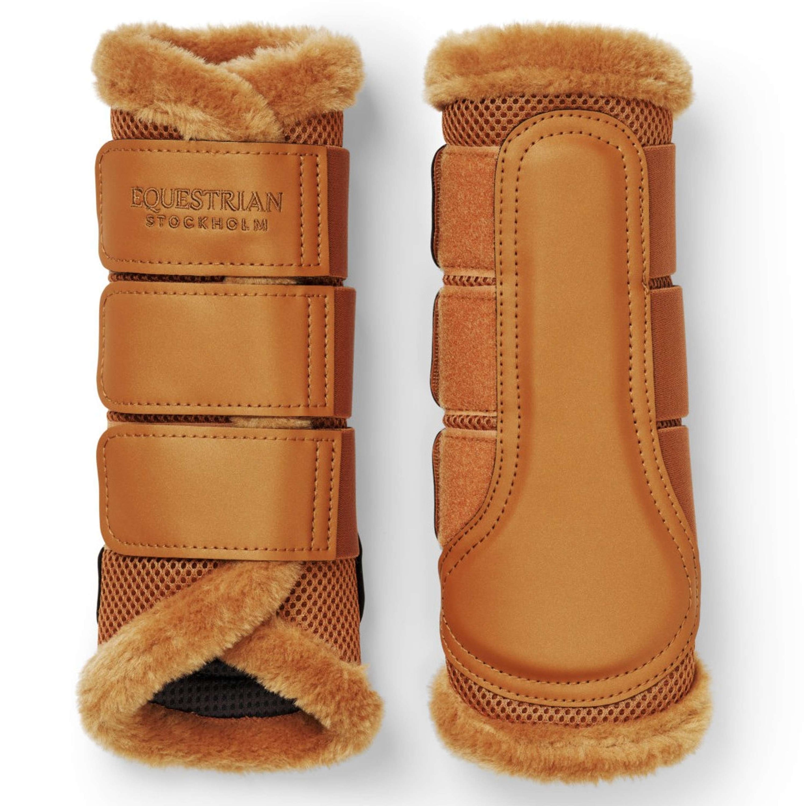 Equestrian Stockholm Guêtres Fur Mesh Chestnut