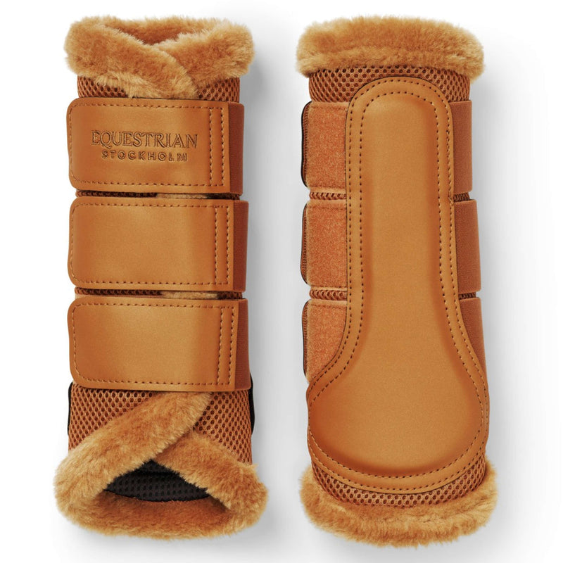 Equestrian Stockholm Guêtres Fur Mesh Chestnut