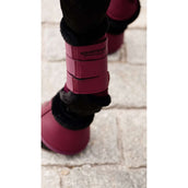 Equestrian Stockholm Guêtres Fur Mesh Merlot
