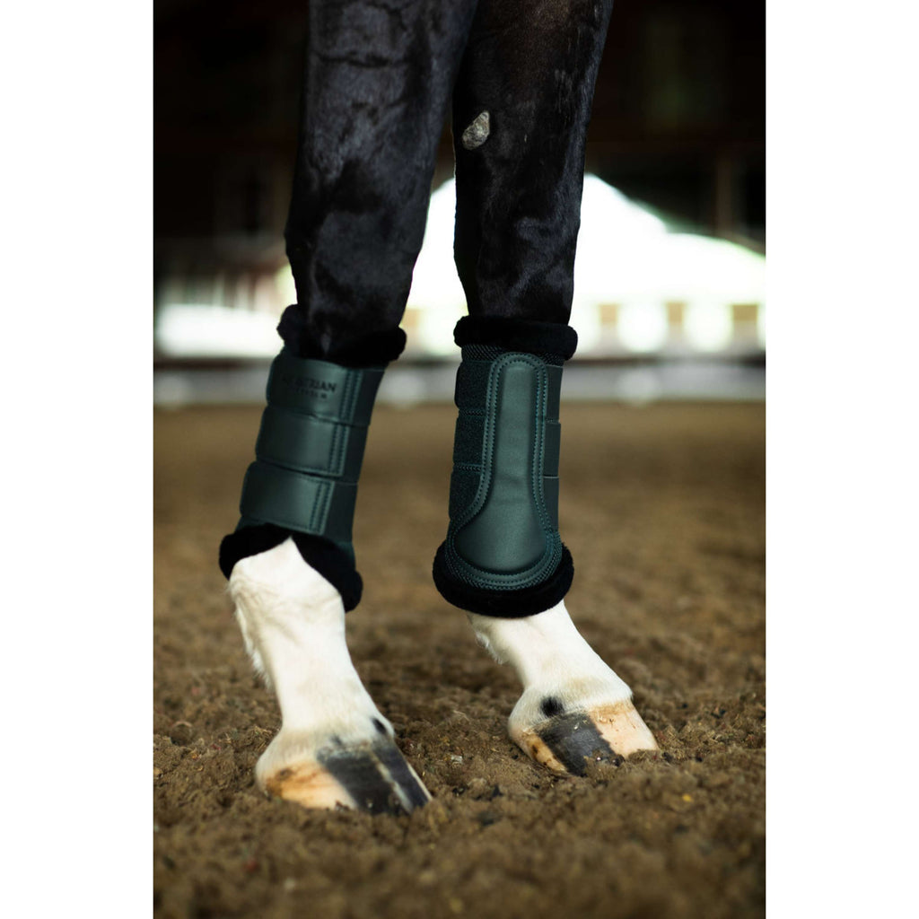 Equestrian Stockholm Guêtres Fur Mesh Sycamore Green