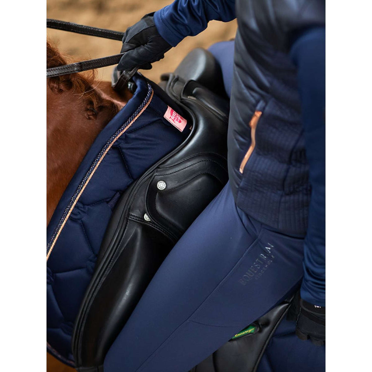 Equestrian Stockholm Tapis de Selle Dressage Lagoon Blush
