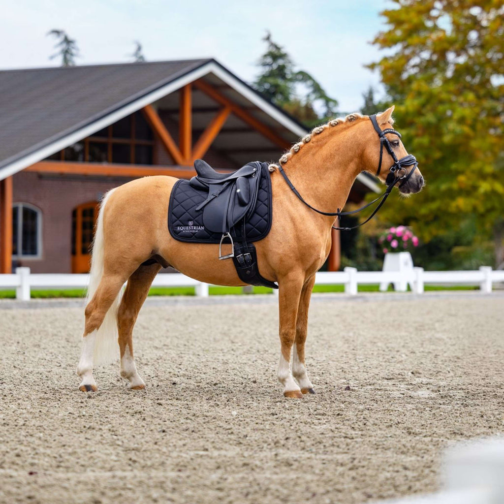 Equestrian Stockholm Tapis de Selle Line Dressage Noir