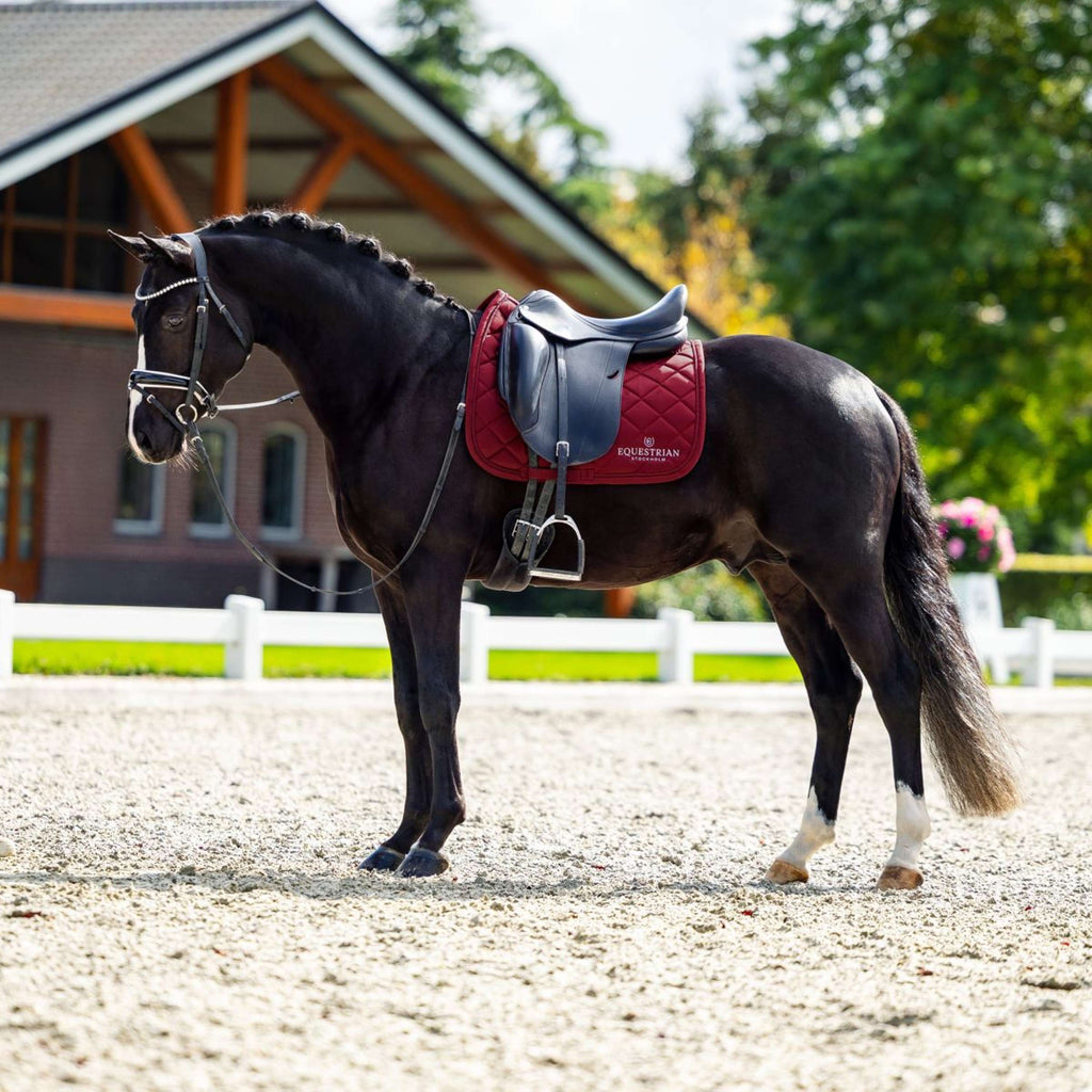 Equestrian Stockholm Tapis de Selle Line Dressage Bordeaux