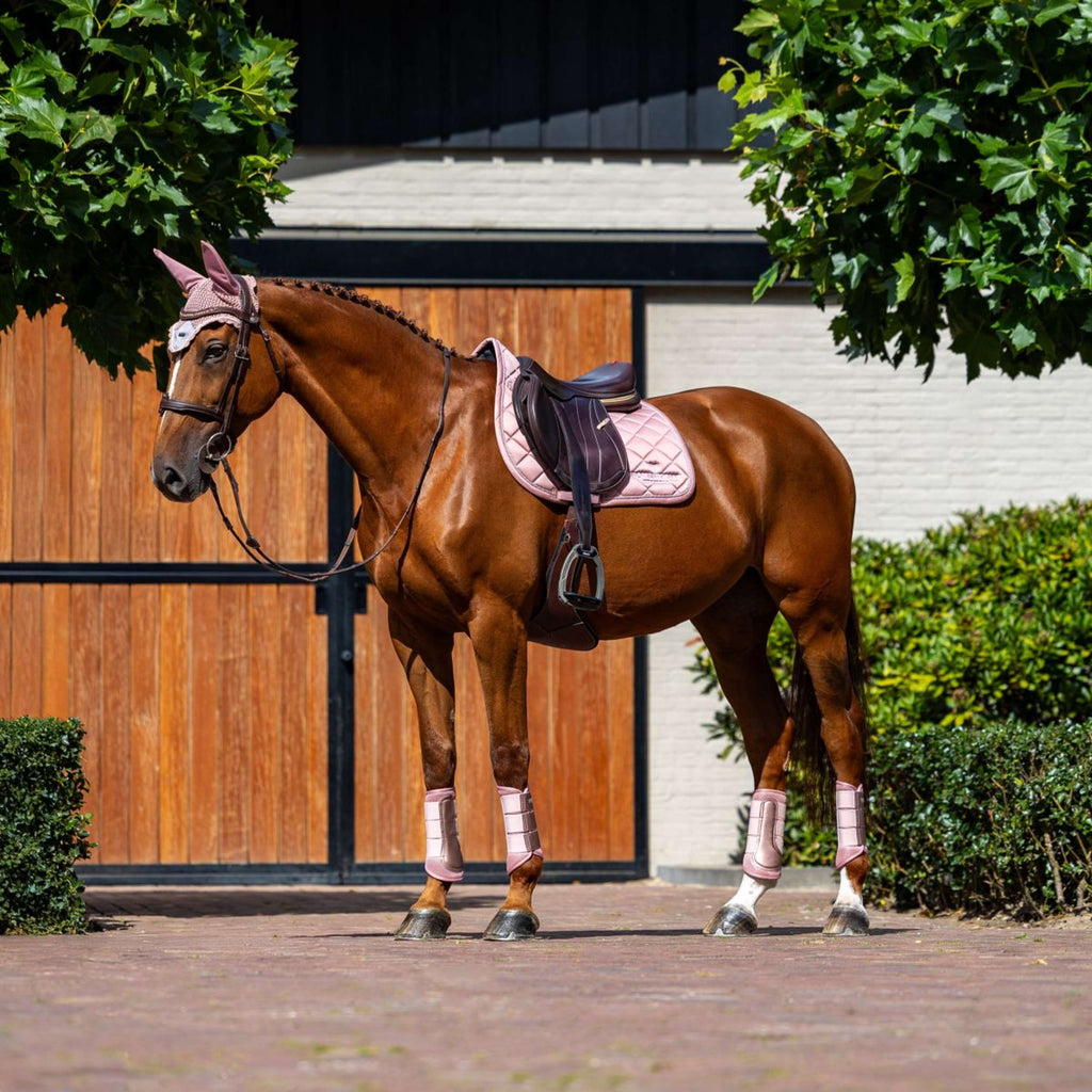 Equestrian Stockholm Tapis de Selle Line de Saut Rose