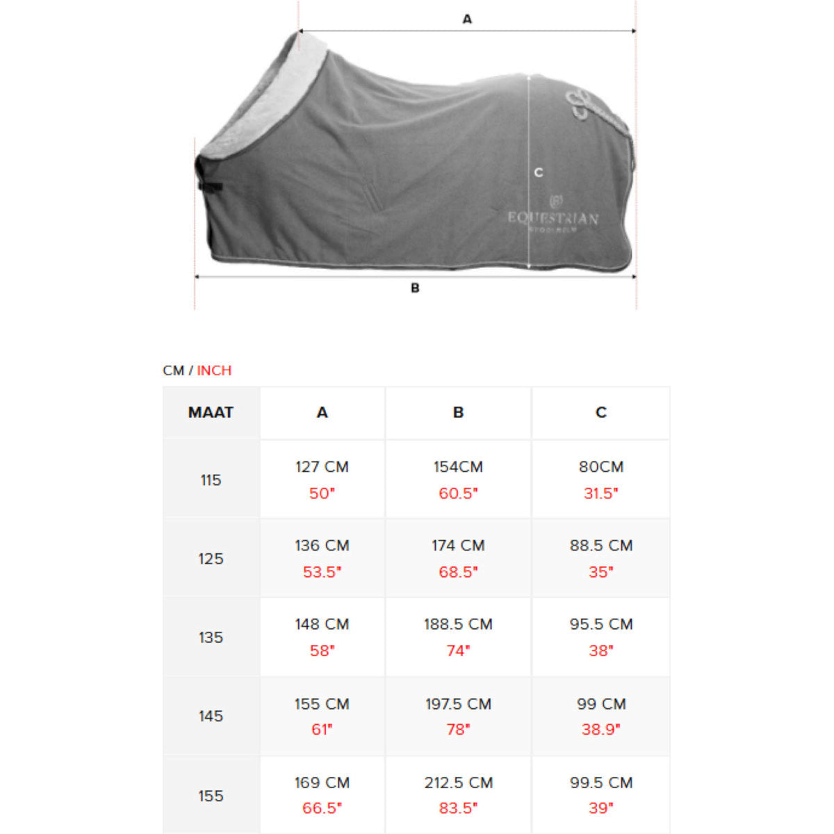 Equestrian Stockholm Couverture Polaire Fur Rose