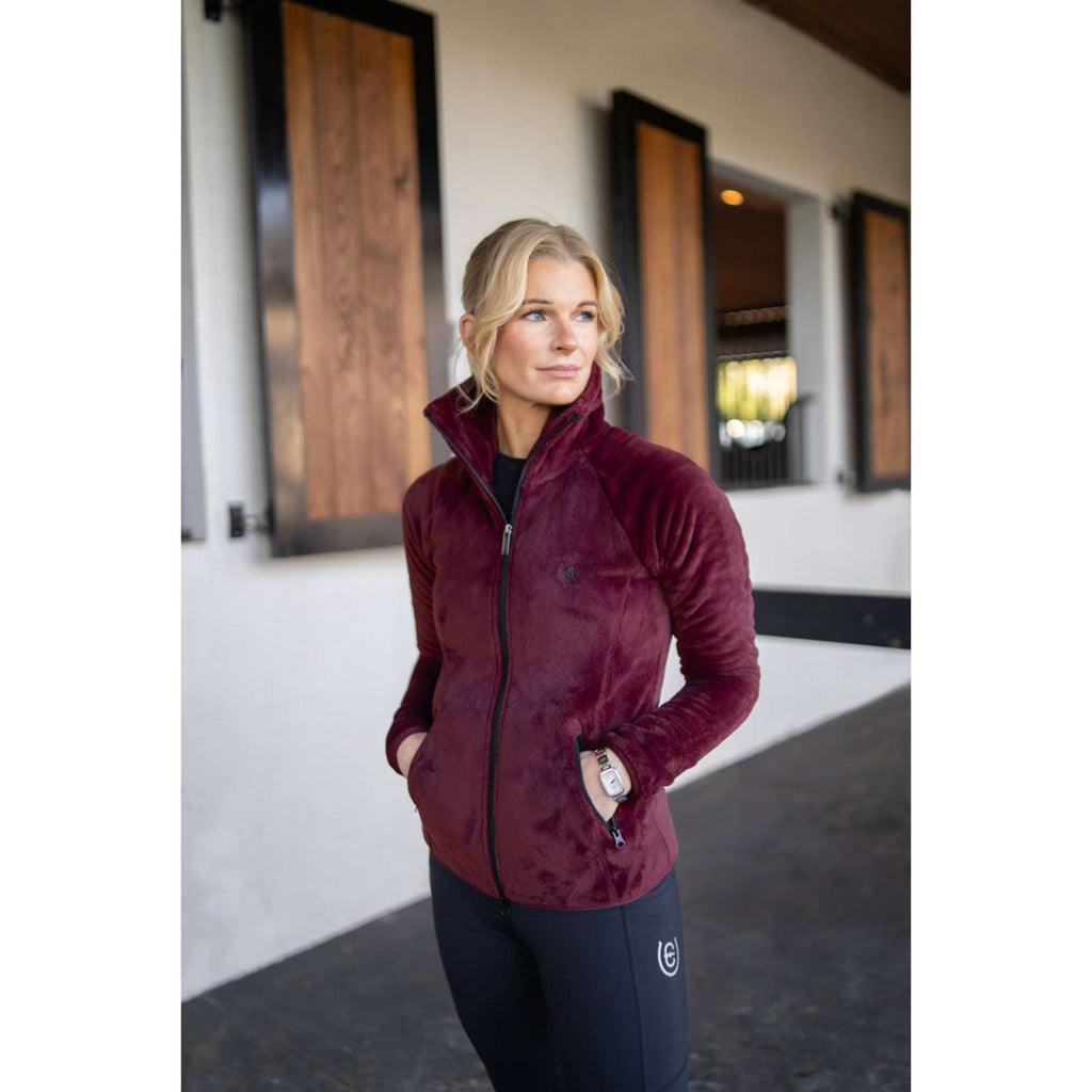 Equestrian Stockholm Blouson Polaire Velvet Merlot