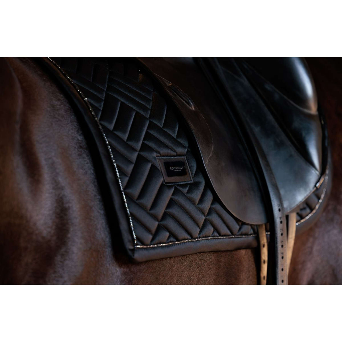 Equestrian Stockholm Tapis de Selle Modern Dressage Noir
