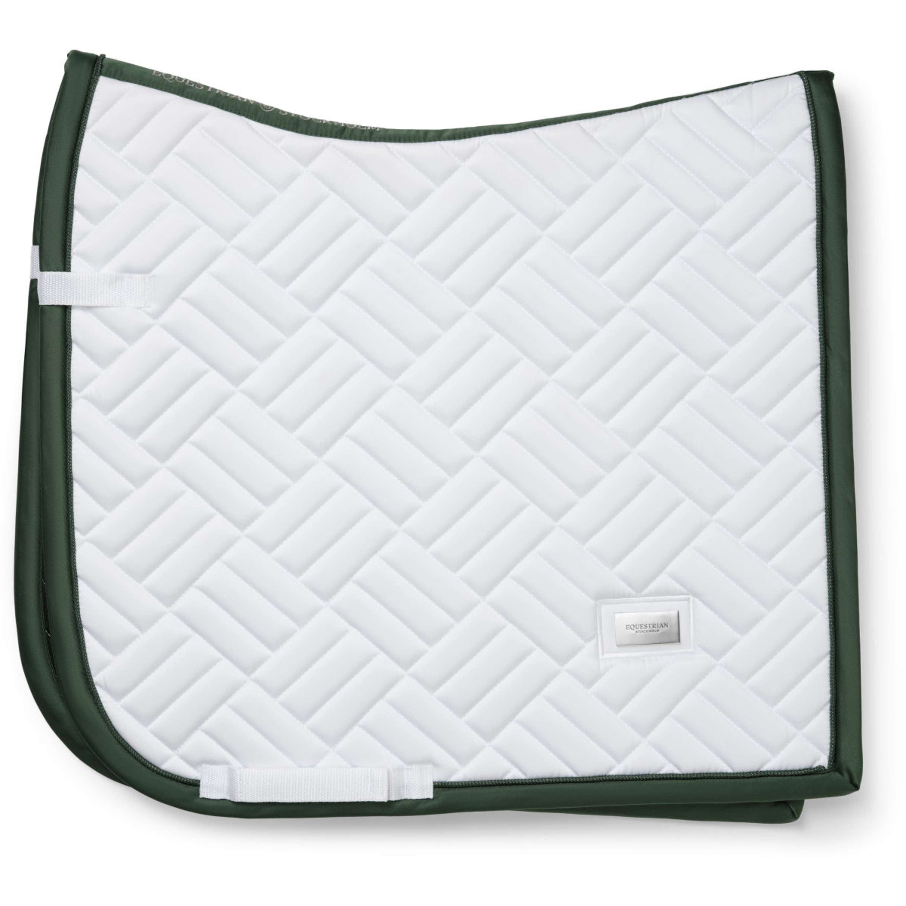 Equestrian Stockholm Tapis de Selle Modern Dressage Blanc/Sycamore Green