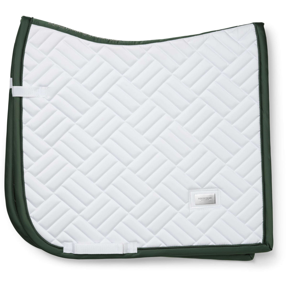 Equestrian Stockholm Tapis de Selle Modern Dressage Blanc/Sycamore Green