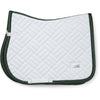 Equestrian Stockholm Tapis de Selle Modern de Saut Blanc/Sycamore Green