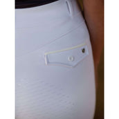 Equestrian Stockholm Legging d'Équitation Premium Full Grip Blanc