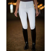 Equestrian Stockholm Legging d'Équitation Premium Full Grip Blanc