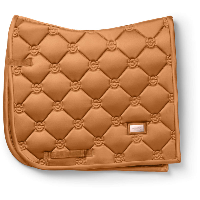 Equestrian Stockholm Tapis de Selle Satin Dressage Chestnut