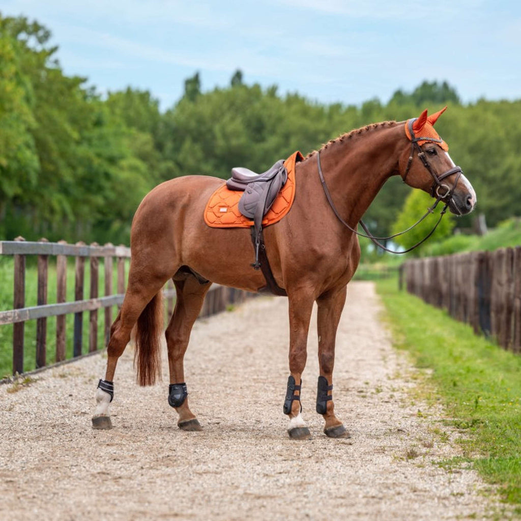 Equestrian Stockholm Bonnet Anti-Mouches Satin Chestnut