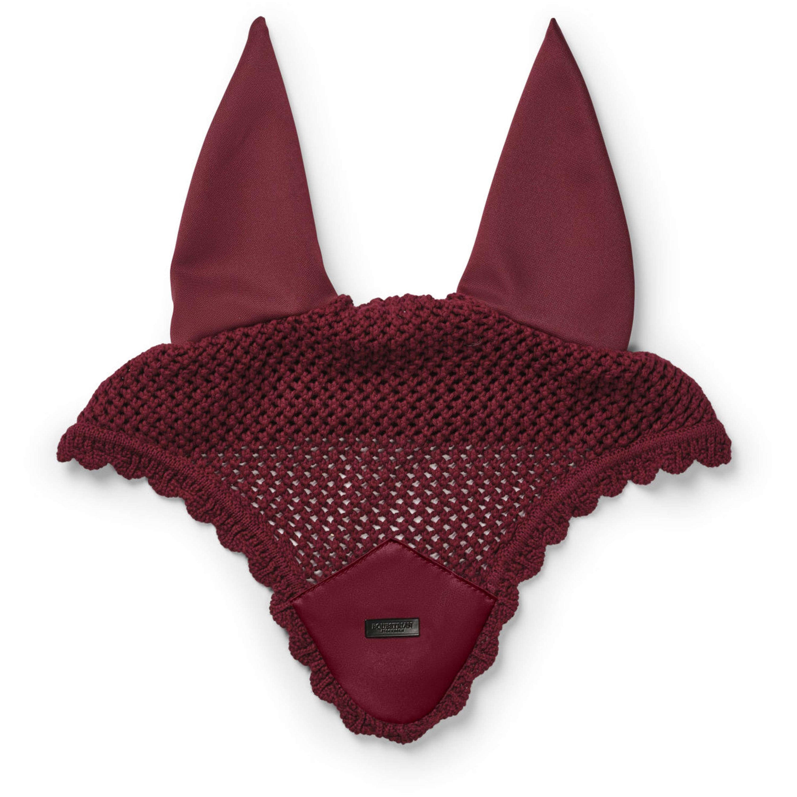 Equestrian Stockholm Bonnet Anti-Mouches Satin Merlot