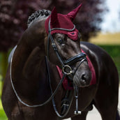 Equestrian Stockholm Bonnet Anti-Mouches Satin Merlot