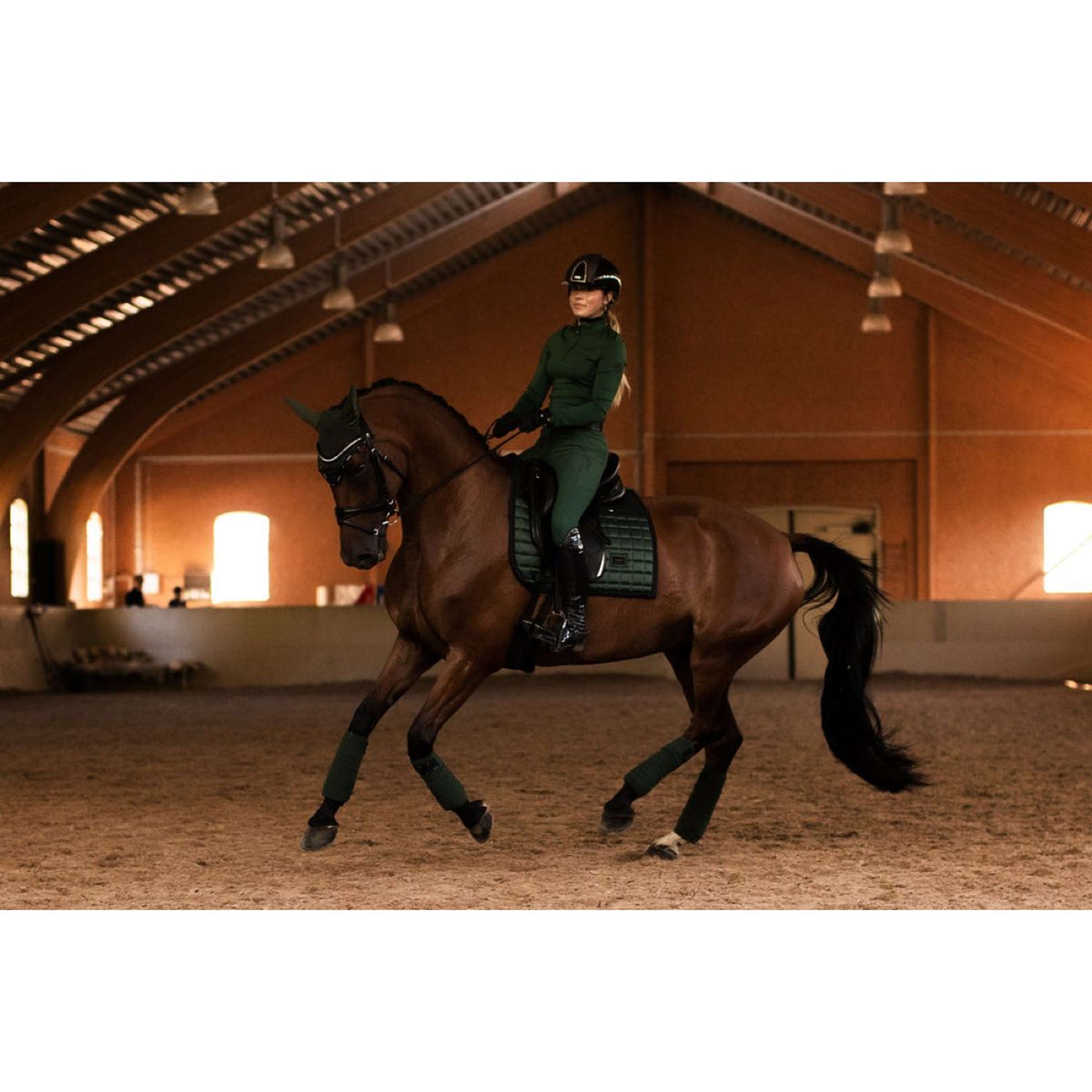Equestrian Stockholm Tapis de Selle Sportive Dressage Sycamore Green