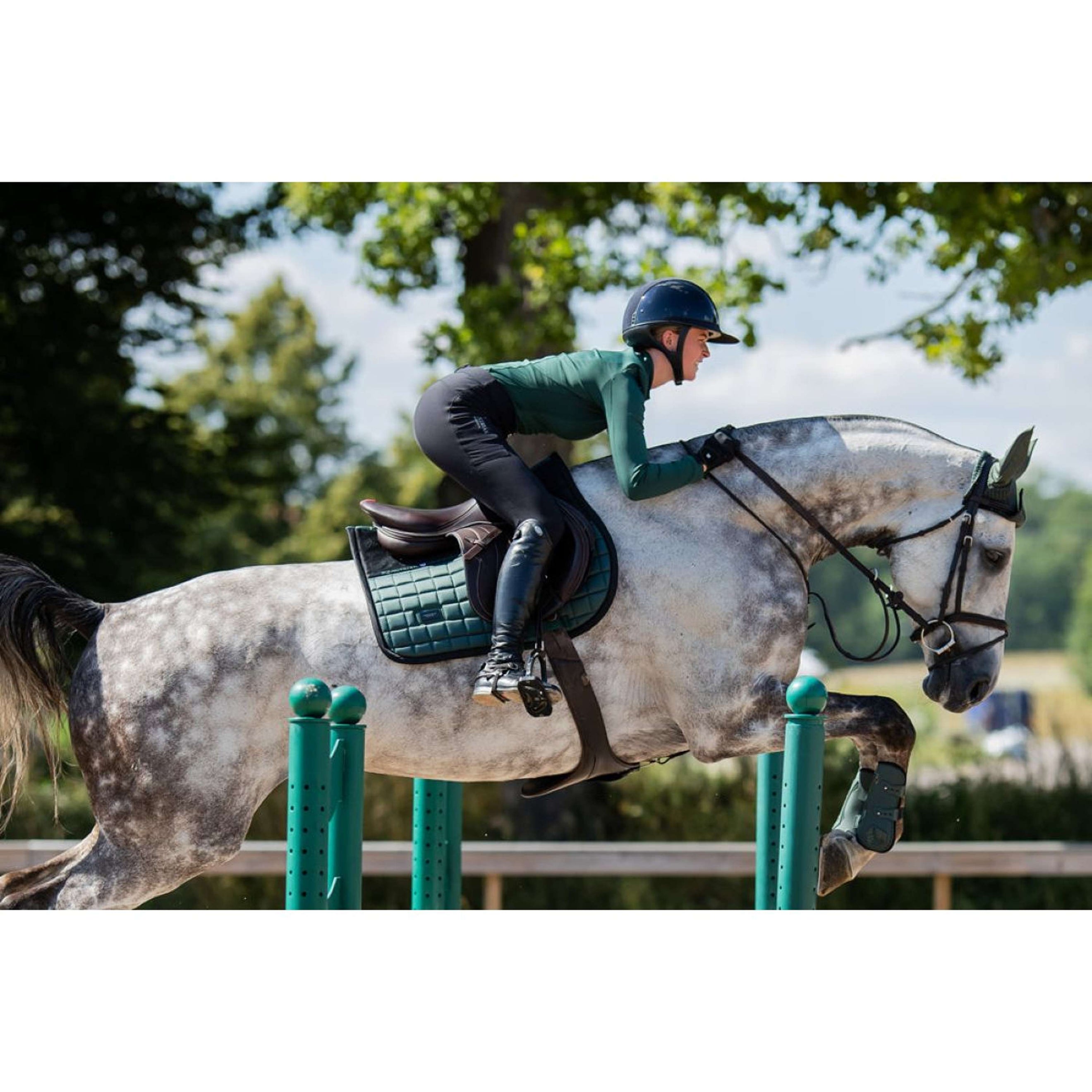 Equestrian Stockholm Tapis de Selle Sportive de Saut Sycamore Green Equestrian Stockholm Tapis de Selle Sportive de Saut Sycamore Green
