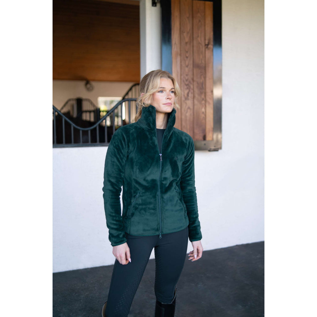 Equestrian Stockholm Blouson Polaire Velvet Sycamore Green