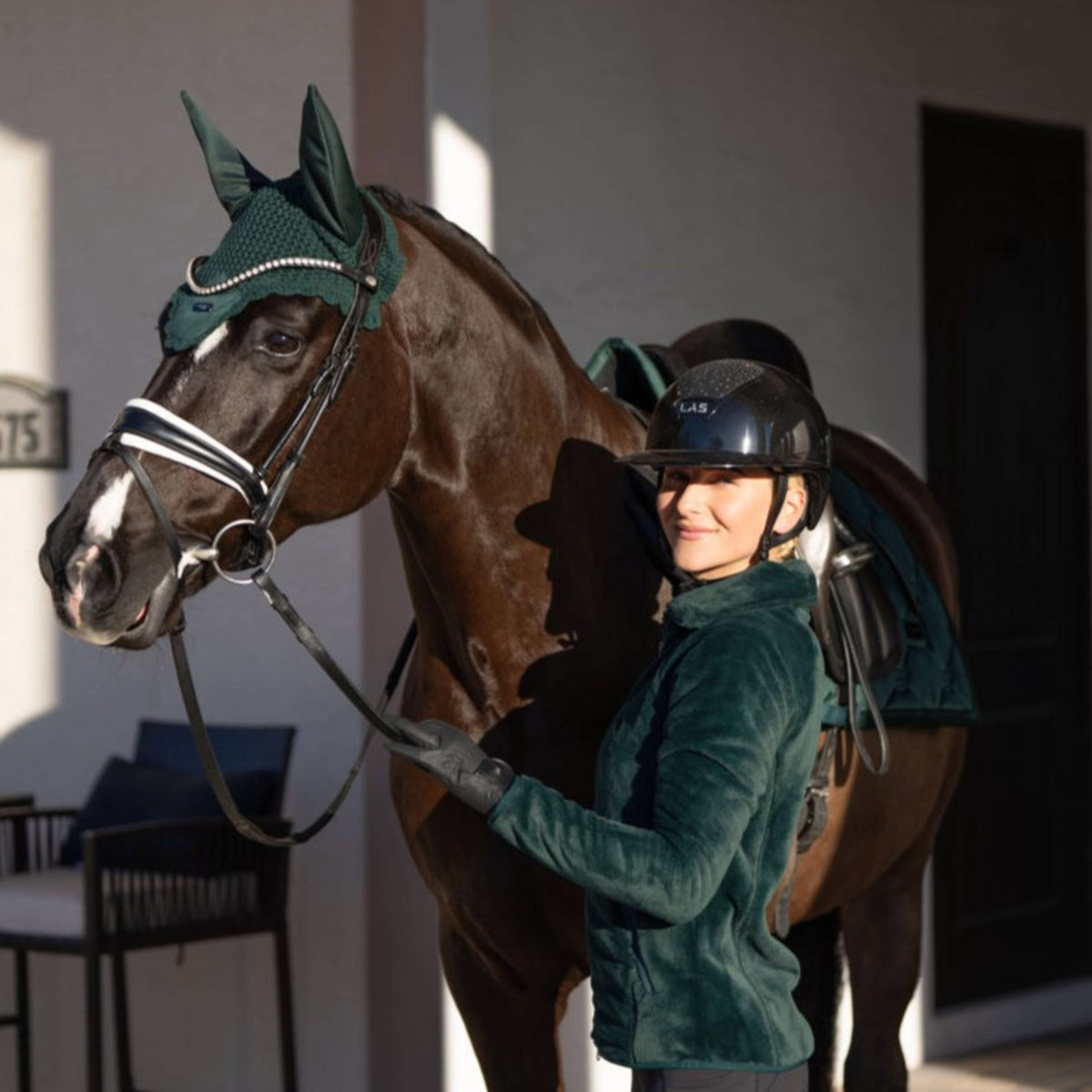 Equestrian Stockholm Blouson Polaire Velvet Sycamore Green