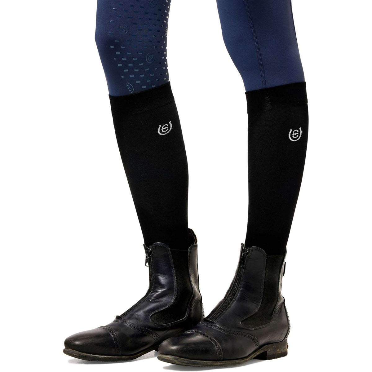 Equestrian Stockholm Chaussettes d'Équitation Ultra Light Noir
