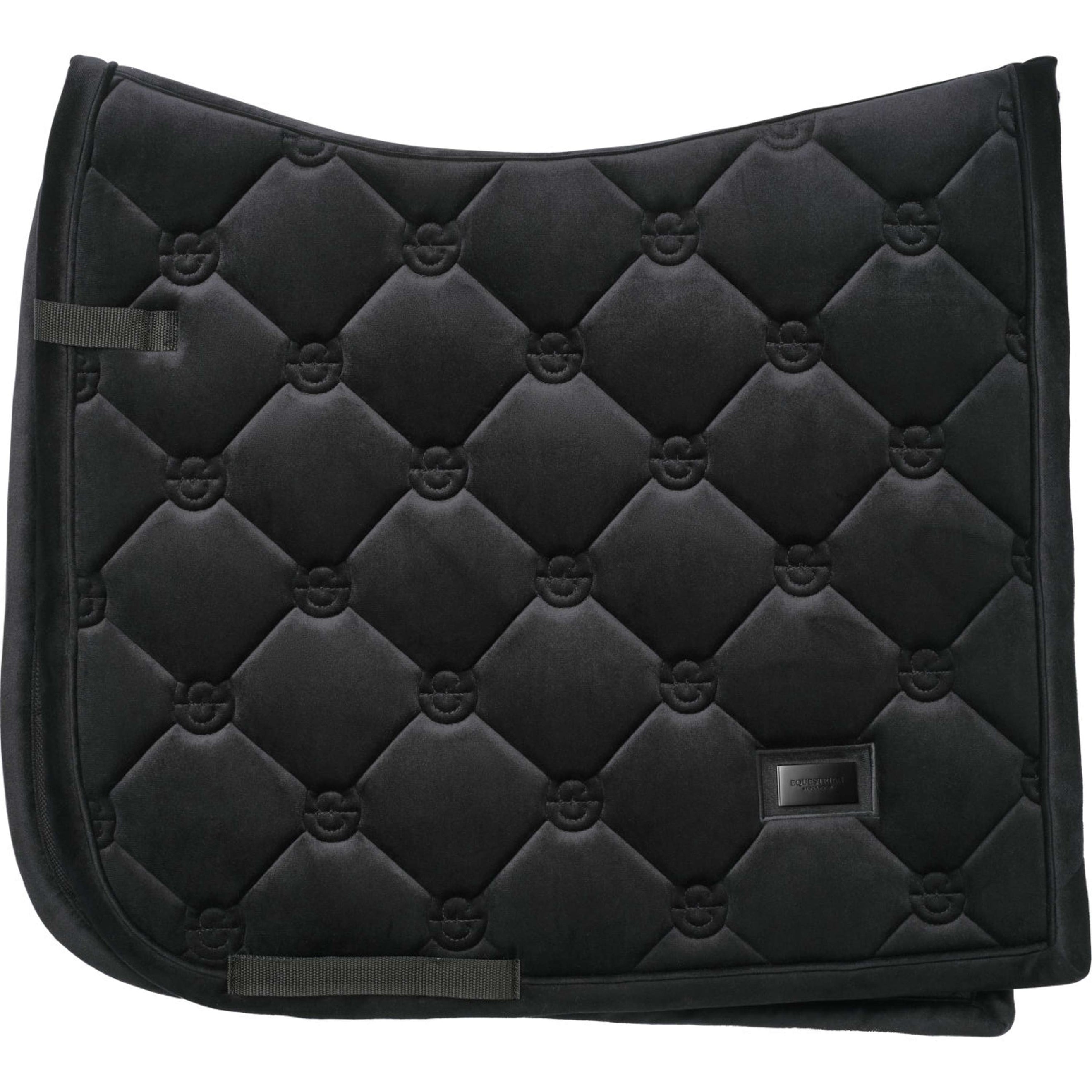 Equestrian Stockholm Tapis de Selle Velvet Dressage Noir