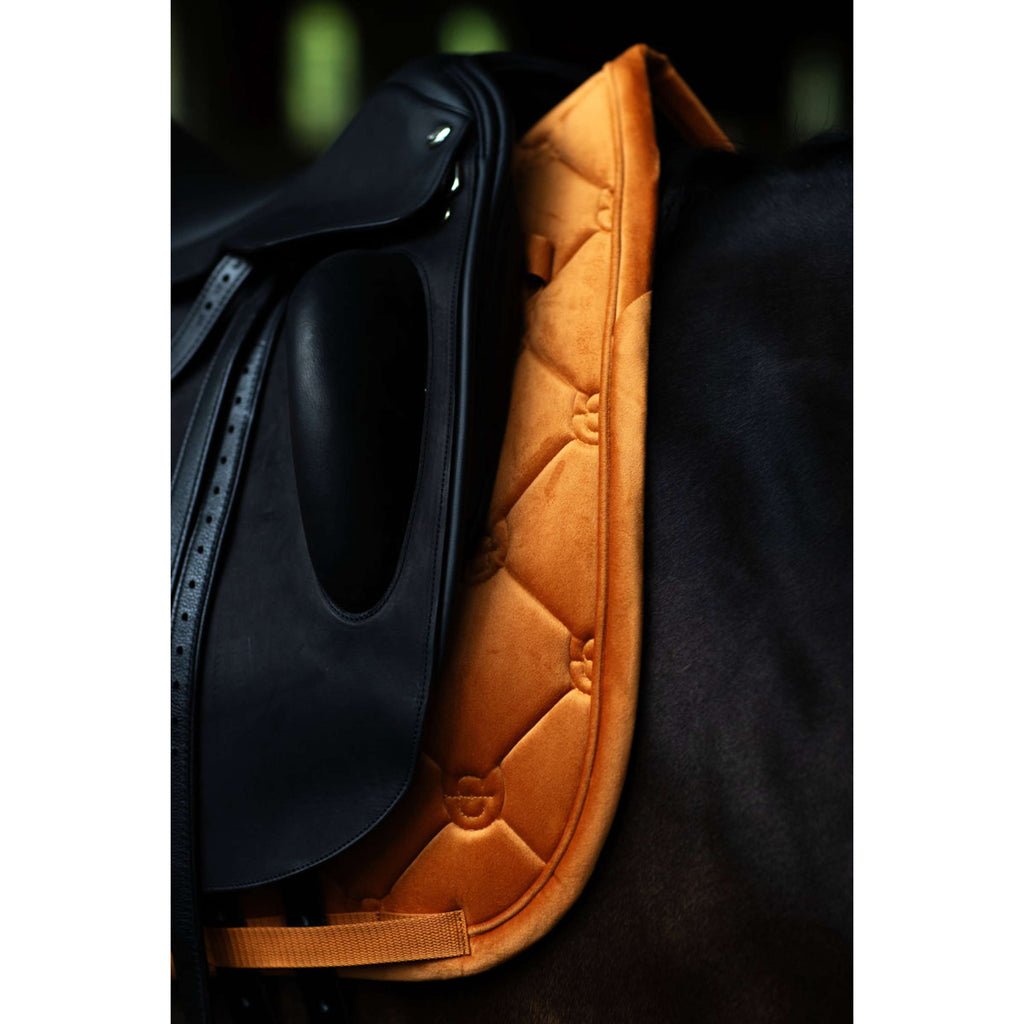 Equestrian Stockholm Tapis de Selle Velvet Dressage Chestnut