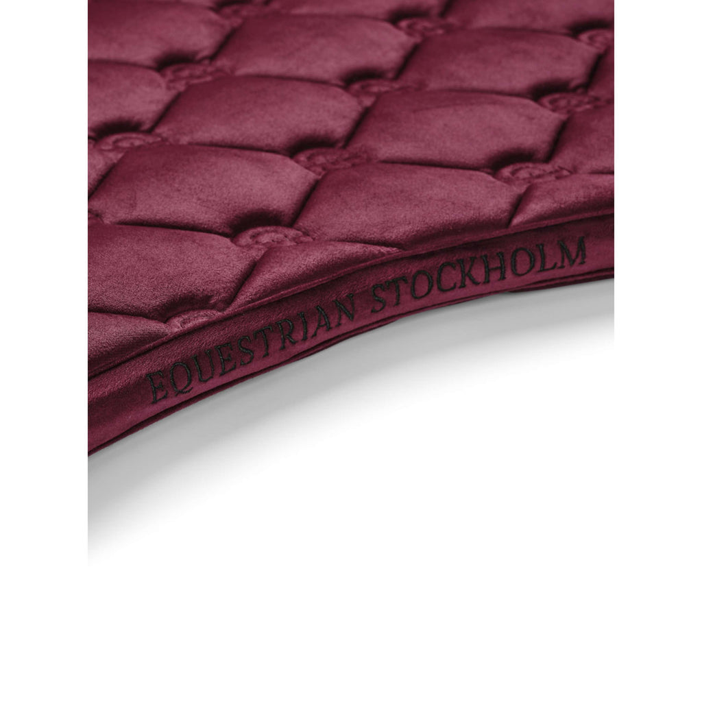 Equestrian Stockholm Tapis de Selle Velvet Dressage Merlot