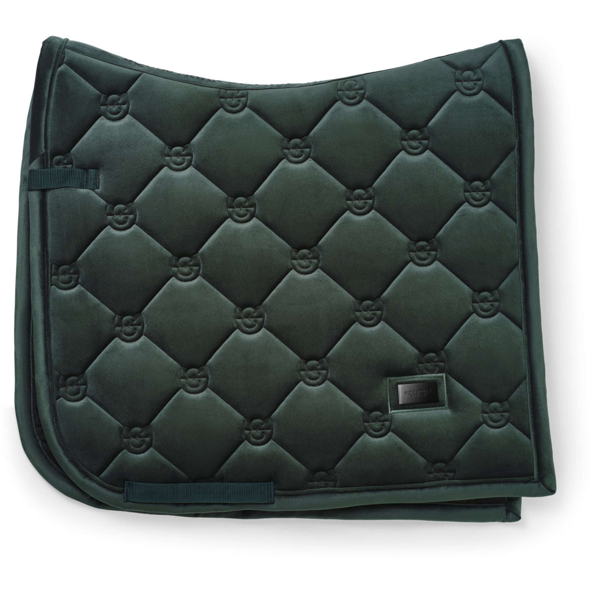 Equestrian Stockholm Tapis de Selle Velvet Dressage Sycamore Green