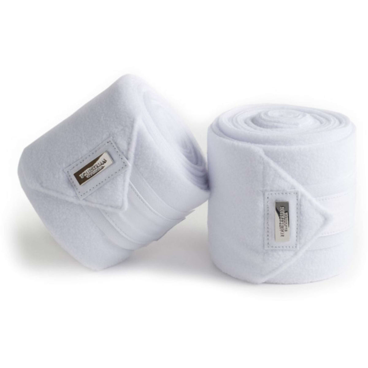 Equestrian Stockholm Bandages White Silver