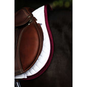 Equestrian Stockholm Tapis de Selle Modern de Saut Blanc/Merlot