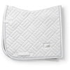Equestrian Stockholm Tapis de Selle Modern Dressage White Silver