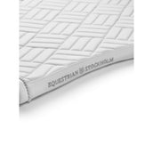 Equestrian Stockholm Tapis de Selle Modern Dressage White Silver