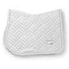 Equestrian Stockholm Tapis de Selle Modern de Saut White Silver