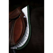 Equestrian Stockholm Tapis de Selle Modern de Saut Blanc/Sycamore Green