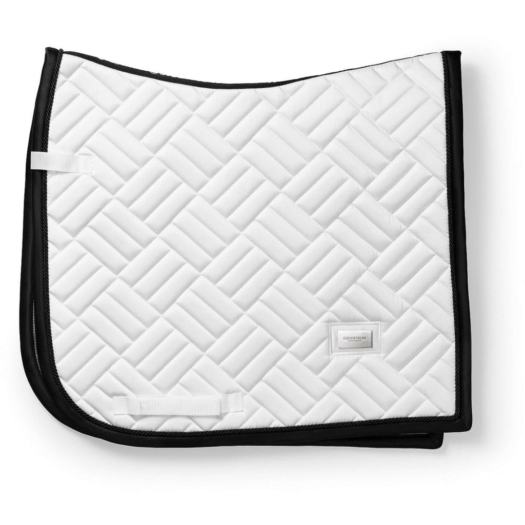 Equestrian Stockholm Tapis de Selle Modern Dressage Blanc/Noir