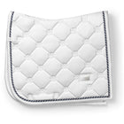 Equestrian Stockholm Tapis de Selle Dressage White Silver