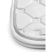 Equestrian Stockholm Tapis de Selle Dressage White Silver