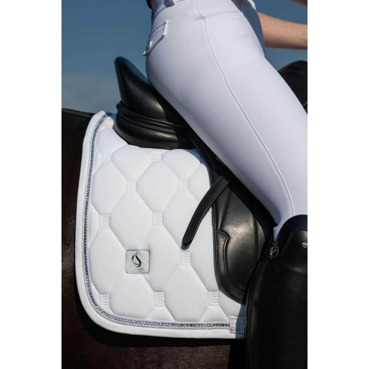 Eskadron Pantalon d'Équitation Classic Sports '25 Full Grip Blanc