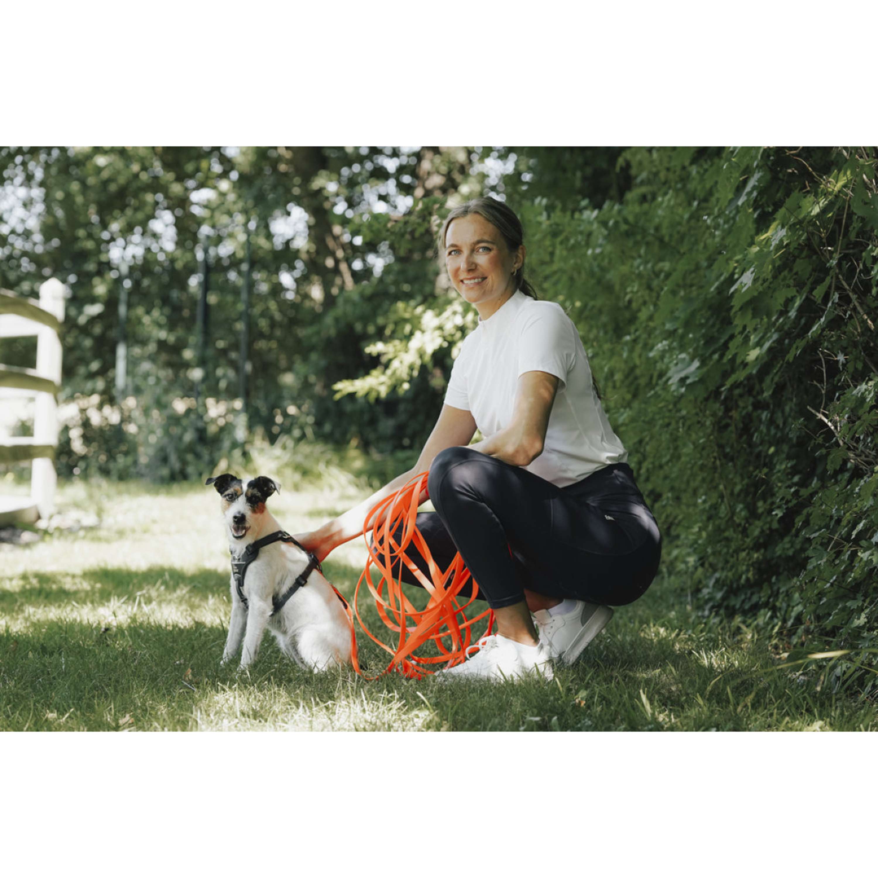Hunter x Eskadron Laisse pour Chien Spark Tracking Neon Orange