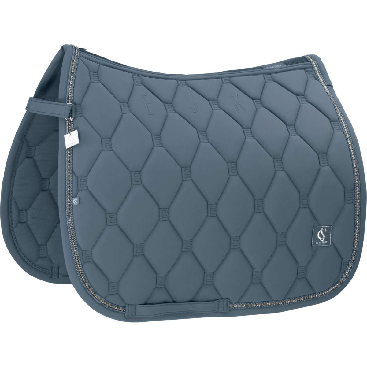 Eskadron Tapis de Selle Classic Sports Softshell Crystal Dressage Steel Blue