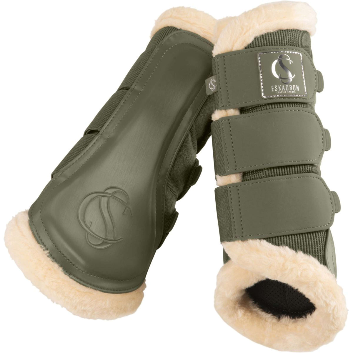 Eskadron Dressage Boots Classic Sports Mesh Fauxfur Dusty Olive