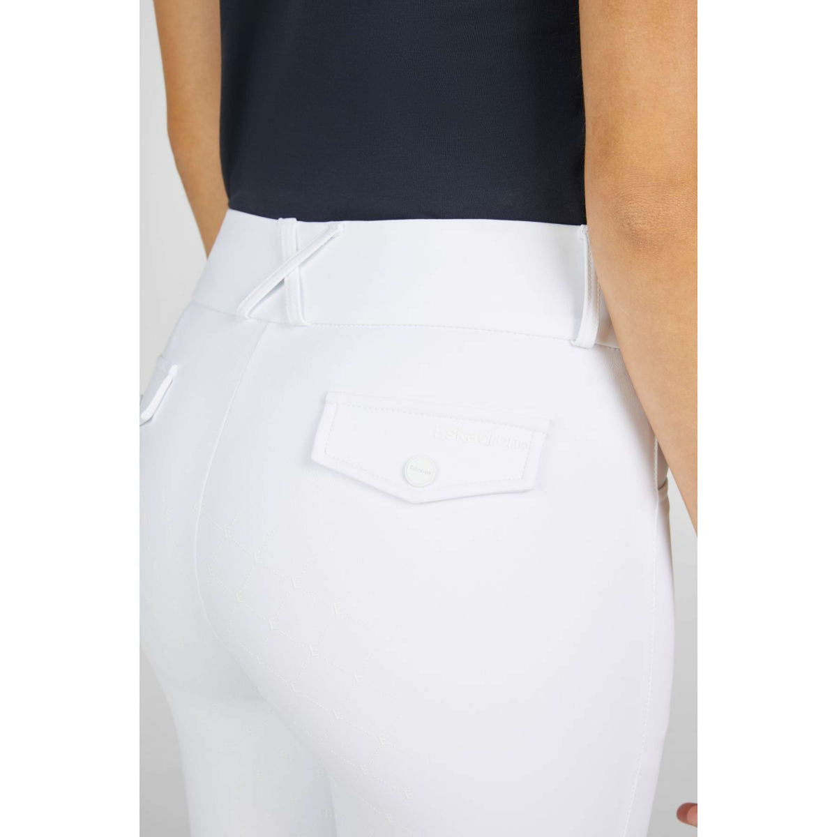 Eskadron Pantalon d'Équitation Classic Sports '25 Full Grip Blanc