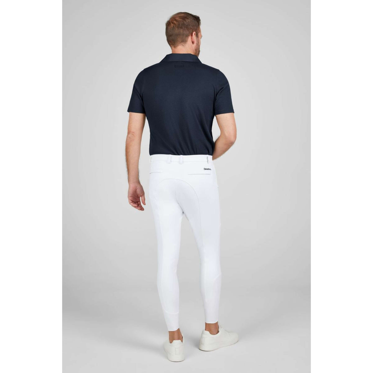 Eskadron Pantalon d'Équitation Classic Sports '25 Knee Grip Hommes Blanc