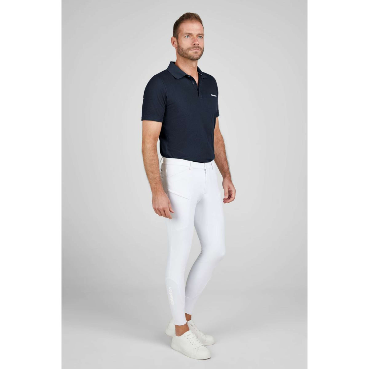 Eskadron Pantalon d'Équitation Classic Sports '25 Knee Grip Hommes Blanc