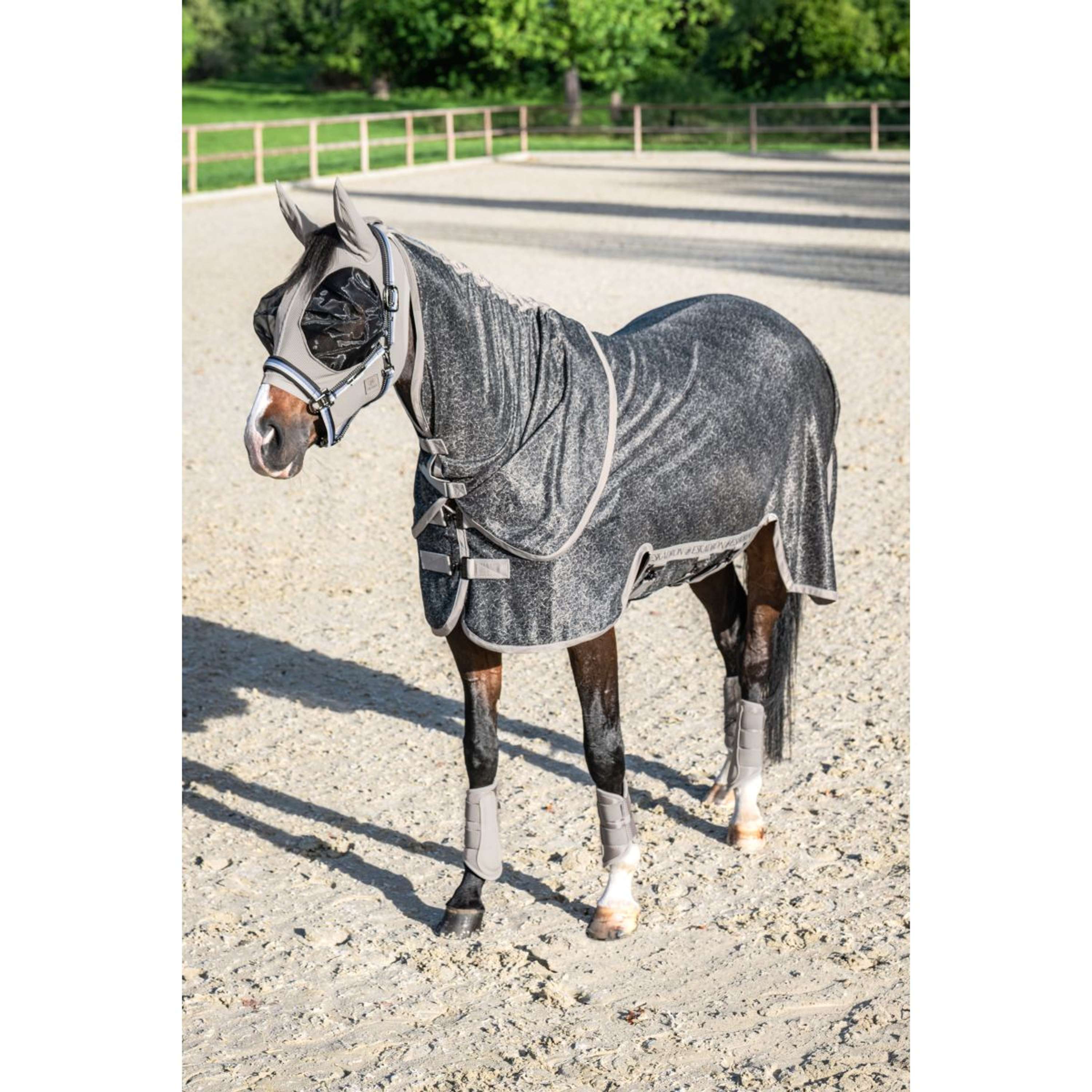 Eskadron Couverture Anti-Mouches Platinum '26 avec Couvre-cou Amovible Pale Grey