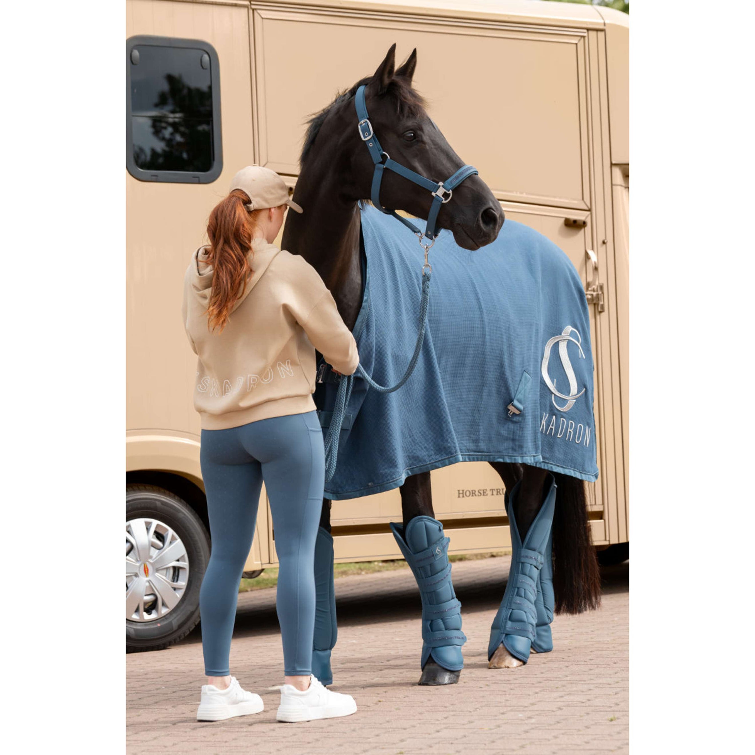 Eskadron Couverture Polaire Classic Sports Coton Gaufré Ocean