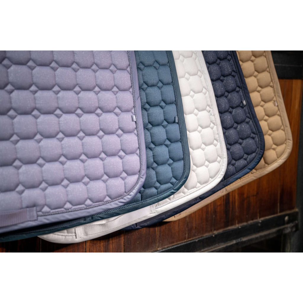 Eskadron Tapis de Selle Classic Sports Glitter Polyvalent Blanc