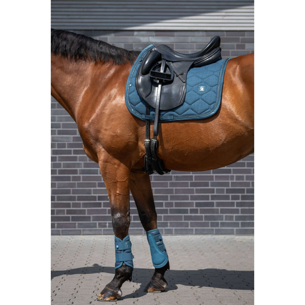 Eskadron Tapis de Selle Classic Sports Bouclé Crustal Dressage Ocean
